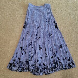 Soft Surroundings XS Maxi Skirt Spring Fever Butterfly Fairy Boho Dainty